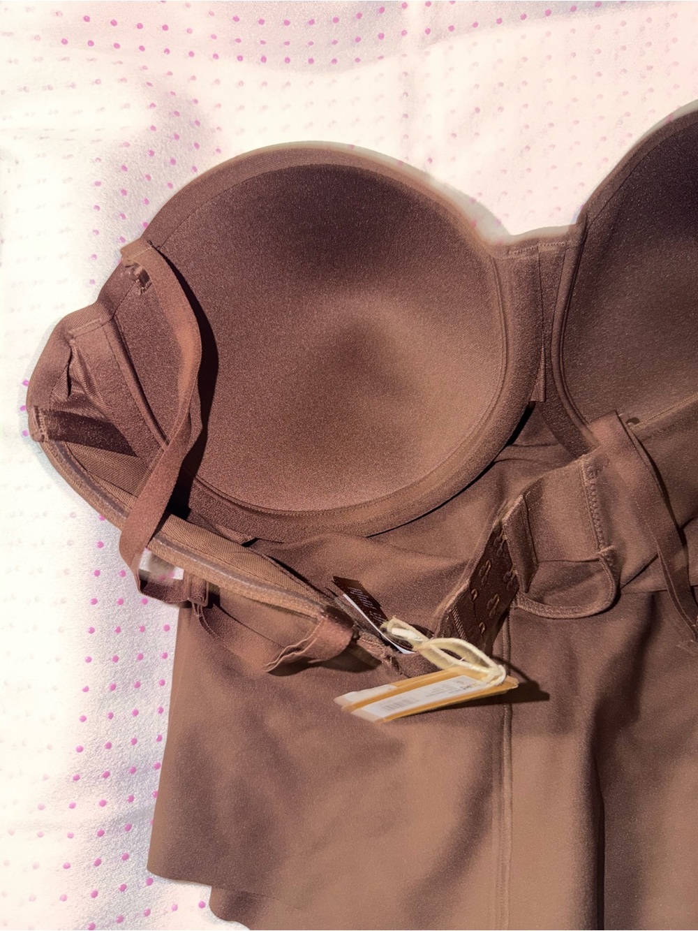 NWT- skims body - L underwire thong body suit - cocoa - Picture 6 of 7